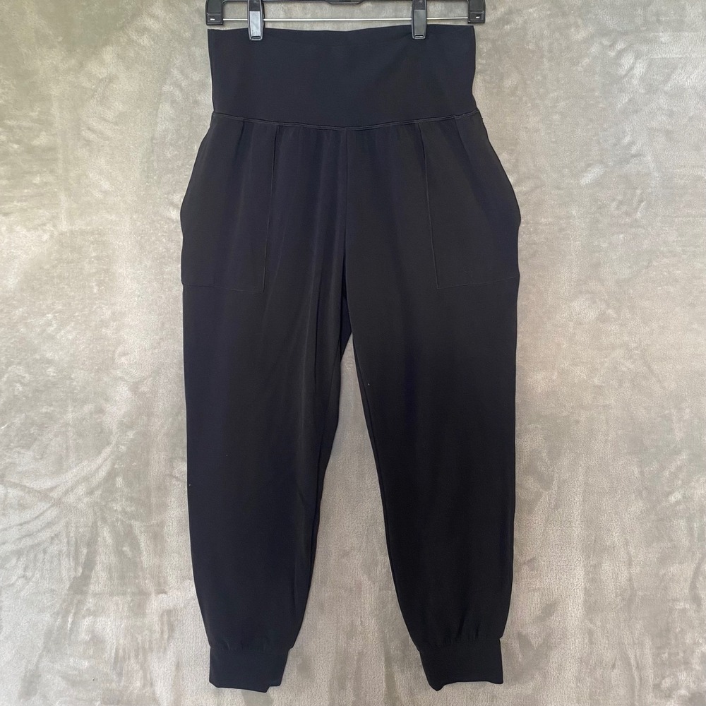 Athleta Cruise Jogger in Powervita Black High Waist Pockets Womens Sz M